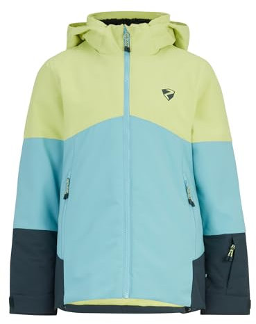 Ziener Kinder AMAJA Ski-Jacke/Winterjacke | warm, atmungsaktiv, wasserdicht, lime light, 152