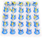 MOUMOUTEN 25 pièces LED guitare et ensemble de broches animaux, épingles de fête, accessoires lumineux, décor festif, cadeaux uniques (blue guitar)