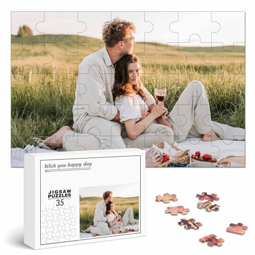 Puzzle Personalisiert mit Foto 500/1000/1500/2000/3000 Teile, Fotopuzzle selbst gestalten, Personalisierbares Geschenk