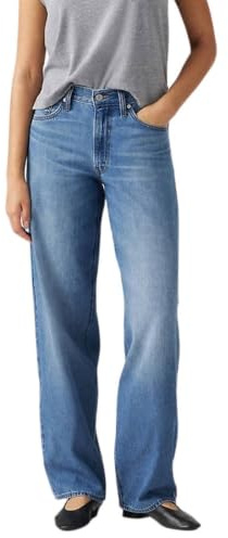 Levi's Damen Baggy Dad Jeans, Heavy Check, 32W / 30L