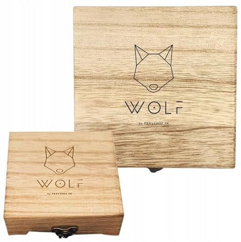 Whiskey Rocks Holzbox Organizer Geschenkkoffer für Uhren Fichtenholz