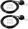 LJZP 2 Pack Fitness Pulley Cable 78 Inch, Adjustable Home Gym Cable Replacement, Heavy Duty Weight Cables for Pulley System Cable Machine Workout Equipment, Steel Wire Rope with Rubber Stopper Ball