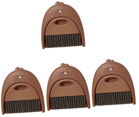 Amosfun 4 Sätze Lösung Fänger Buster Spender Handhaben Schrubben Reiniger Stehen Leistung Vakuum Entlüften Kind Und Auto Desktop-reinigungsbesen Klaviatur Light Brown Plastik