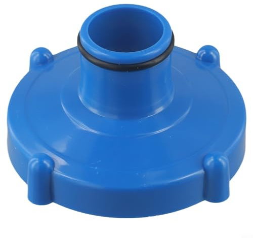 Honseadek Poolschlauch-Adapter, für Intex Pool-Anschlüsse und Wasserhähne, 80 mm auf 32 mm, PVC blau, Ersatz für Schwimmbadschlauch-Adapter-Anschluss