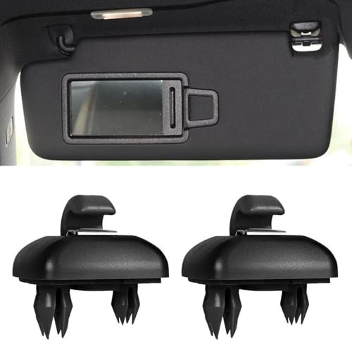 Clip per aletta parasole, clip per aletta parasole auto, supporto per aletta parasole auto, gancio di ricambio per Audi A1 A3 A4 A5 Q3 Q5 (8E0 857 562) A7 B6 B7 B8 S4 S5 parti di riferimento (nero)