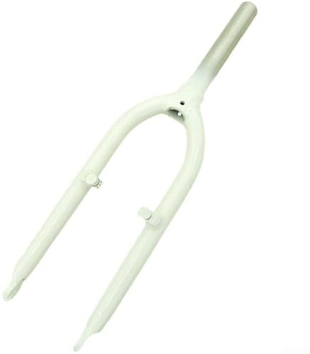 VZXATYOP Faltrad Federgabel Aluminium 20 Zoll V Bremse Vorderradgabel for Faltrad(White)