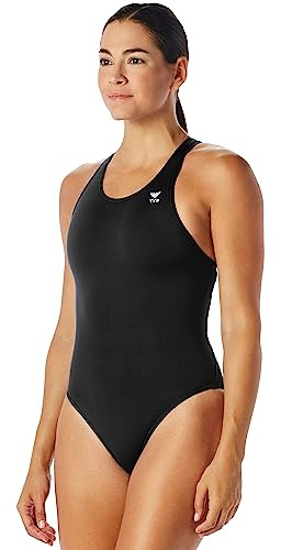 TYR Women's Durafast One Maxfit Swimsuit, Black, 36