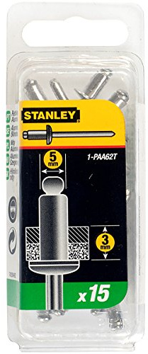 1-PAA62 Aluminium Rivets Short 5 x 3mm Pack of 15