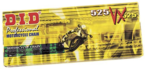 D.I.D 525 Pro-Street VX Series X-Ring Chain - 120 Links - Gold, Chain Type: 525, Chain Length: 120, Color: Gold 525VXG120ZB
