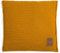 Knit Factory - Uni Zierkissen - Quadratische Sofa Kissen - Ocker - Gestrickter Dekokissen - Couchkissen - 50x50 cm - Kissenbezug mit Füllung und Bezug