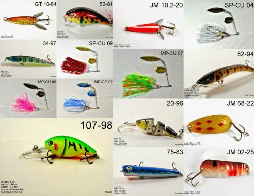 Akuna [CO vor-'Pick EMPFEHLUNG Kollektion von Köder für Bass, Zubereitung der Fische, Forelle, Hecht und Glasaugenbarsch Angeln in Colorado (Bass 15-a)