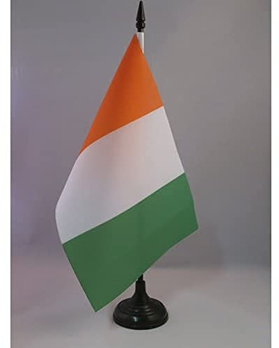 AZ FLAG - Tischflagge Elfenbeinküste - 21x14 cm - Ivorische Tischfahne 14 x 21 Cm - Flaggen