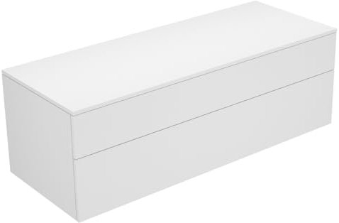Keuco Sideboard 31763720000 Edition 400 weiß/Glas trüffel klar 2 Auszüge Keuco