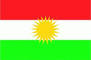 Buddel-Bini Flagge Fahne ca. 90x150 cm : Kurdistan