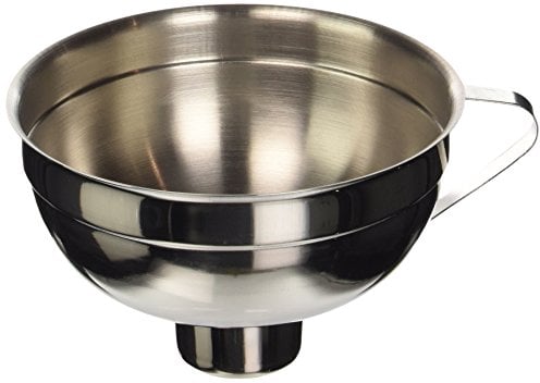 KitchenCraft Home Made Jam Funnel, Traditional, Stainless Steel, 14.5 cm, Silver