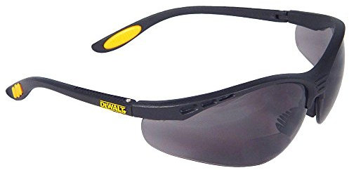 DEWALT DPG59-220C Reinforcer Rx-Bifocal 2.0 Smoke Lens Hochleistungsschutzbrille Schutzbrille mit Gummibügeln und Schutzbrillenhülle
