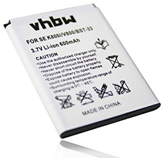 Batterie LI-ION pour SonyEricsson Sony-Ericsson W205 / W 205 / W300i / W 300i / W300 i / W 300 i etc. remplace BST-33