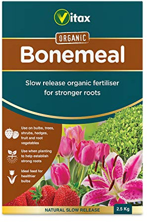 Vitax Bonemeal, Organic Fertiliser, Slow Release, Encourages Healthy Root Development, For All Plants, Vegetables And Fruit Trees- 2.5Kg