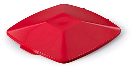 Durable 1801621080 Deckel Durabin Lid Square für 40 Liter, rot