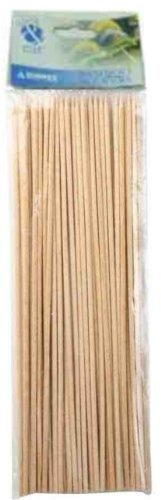 100 x SKEWERS IN BAMBOO (CARDED) Size 250mm / 10