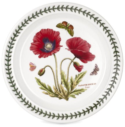 Portmeirion Botanic Garden - 8 inch Plate - Poppy (Single)