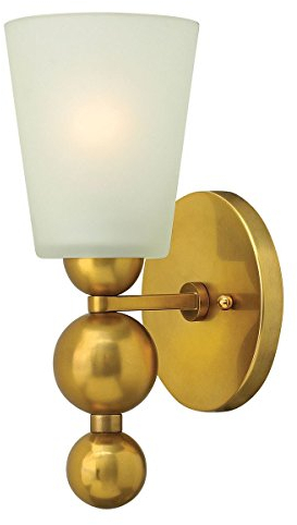 Brass Wall Light Zelda Una luce d'epoca