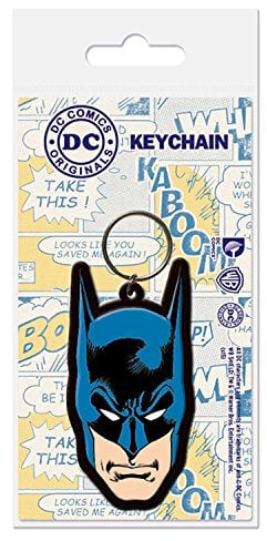 Pyramid International Porte-clés tête de Batman en caoutchouc, multicolore, 4,5 x 6 cm