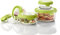 Anchor Hocking 12207ECOM Glass Food Storage Container Set, Green