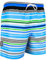 GUGGEN Mountain Badehose für Herren Schnelltrocknende Badeshorts 2347 mit Kordelzug Beachshorts Boardshorts Schwimmhose Männer gestreift Print Farbe Gestreift S
