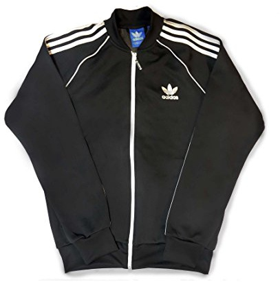 adidas Originals Superstar Inline X MET TT Herrenjacke Trainingsjacke, Schwarz Silber Az9396, L