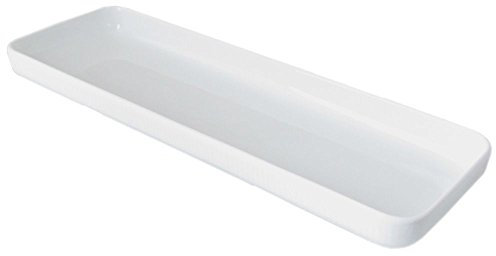 Royal Copenhagen Gerippt Weiss Platte, 36 cm
