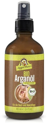 Arganhaus Arganöl – 100 ml Reines Bio Arganöl für Haut, Haare & Nägel | Natürliche Pflege, Feuchtigkeit, Anti-Aging & Stärkung | Für Gesicht, Körper, Haare & Nagelpflege | 100% Naturprodukt