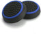 Fundas para palanca de mandos para el pulgar de silicona para mandos PS4, Xbox One, PS3, Xbox 360, PS2 - Negro y azul