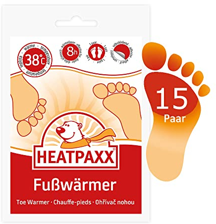 Heatpaxx Chauffe-Pieds – Chauffe-Pieds Fin pour Les déplacements – Enfin Berceau Chaud – 15 x 2 Coussinets Chauffants dans Un Sac Pratique