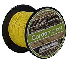 Cordamarket Driza Dyneema 2 mm, Unisex-Seil für Erwachsene, gelb, 2 mm bis 25 m