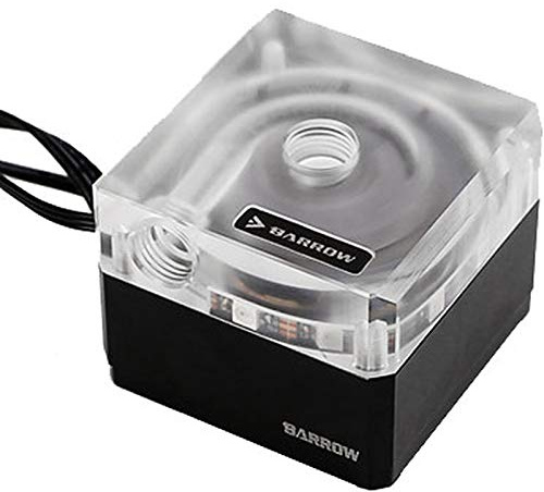 Barrow SPB17-T V2 RGB Pumpe DDC PWM 17W Waterway Plate Schwarz / Transparent