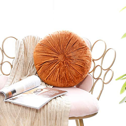 Luofanfei Couchkissen mit Füllung 40X40 Durchmesser Rund Form Kissenfüllung Innenkissen Samt Kissen Füllung Füllkissen Sofakissen 055-71
