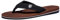 NewDenBer Classic Plush Herren Flip Flops (43 EU, Braun)