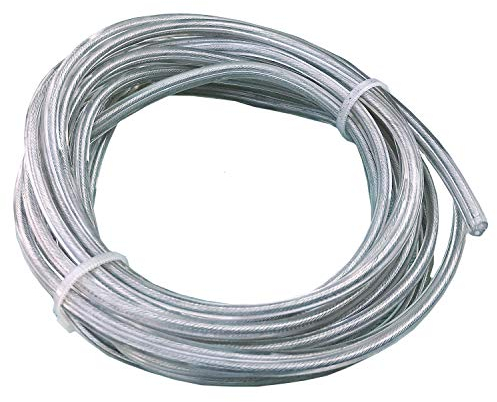 3m Lampenkabel Transparent 2 x 0,75mm² Litze | Isolierte Flachleitung für Pendelleuchten, Tischlampen, Kristallleuchten | 2G Stromkabel für Innenbereich