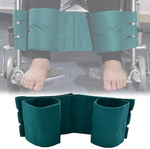 Cinturón de sujeción para Patas de Silla de Ruedas, Correas de Seguridad Ajustables para Ancianos y discapacitados