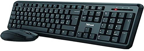 Trust Tm-250, Set Tastiera Wireless + Mouse Wireless Ultrasilenziosa Tm-350