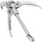 Alomejor Gancio per Rampino a 3 Artigli Grappling Hook Gancio Pieghevole per Arrampicata in Acciaio Inossidabile