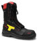 ELTEN Feuerwehrstiefel Curt GTX ESD F2A, Damen und Herren, Leder, Stahlkappe, robust 45, Schwarz|Rot
