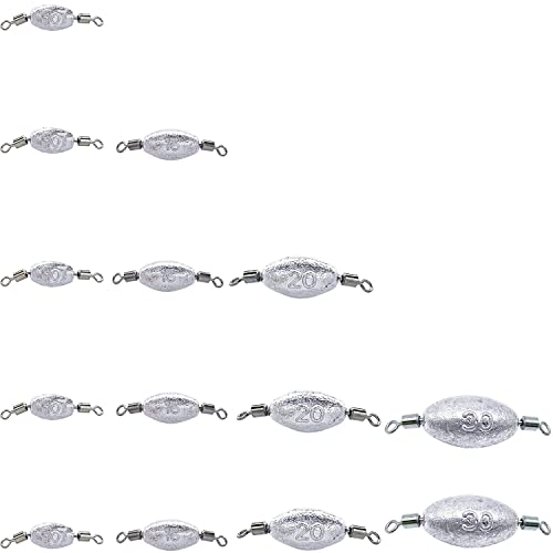 Fishing Blei Angelblei Angelzubehör Grundblei Meeresblei Olivenblei Angelgewichte Wassertropfen - 1set(10g/15g/20g/ 30g) für Outdoor Angeln Terminal Angelgerät Angler Tackle Zubehör