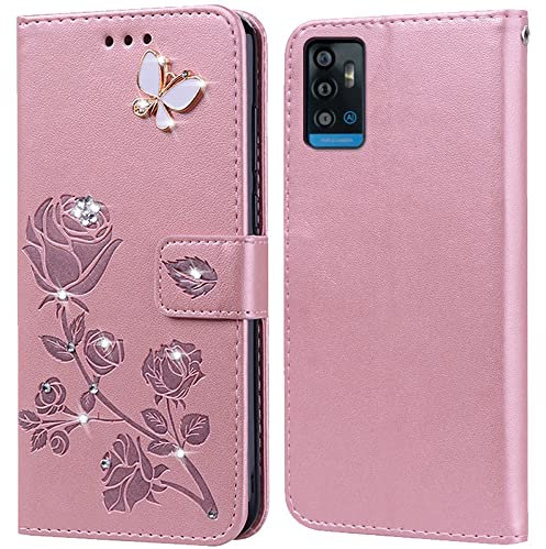 Funda para ZTE Blade A71 Carcasa,Ranuras Tarjetas,Soporte Plegable,Silicona TPU,Case Protectora Funda para ZTE Blade A71(6.52)