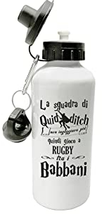 Borraccia Babbani - Borraccia Rugby - Gioco tra i Babbani - Saga magia - maghetto - Idea Regalo Divertente