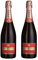 2 x Piper Heidsieck Champagne Brut Rosé Sauvage (1 x 0,75 l)