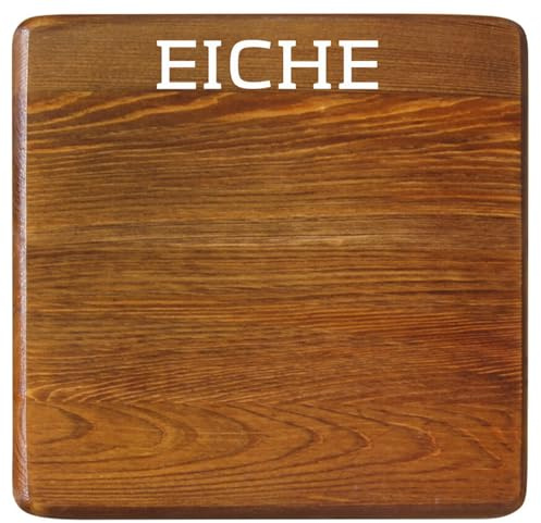 k koma Grau Esstisch mit Schublade Küchentisch Tisch Kiefer Holz Landhausstil - NEU Eiche (80 x 90)