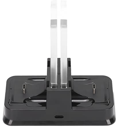 Annadue Station de Charge pour Manette Pro/Manette Joy pour Lite/Switch OLED pour Manette X avec Câble de Charge de Type C avec Voyant Lumineux. Le Noir