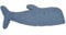 PAD - Kuschelkissen, Kissen - Whale, Wal - Polyester - Farbe: blau - 80 x 17 cm
